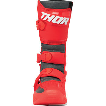 THOR Youth Blitz XR Boots - Red/Charcoal - Size 5 3411-0756