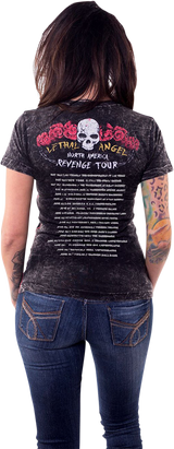 LETHAL THREAT Women's Revenge is Sweet T-Shirt - Black - Small LA20704S