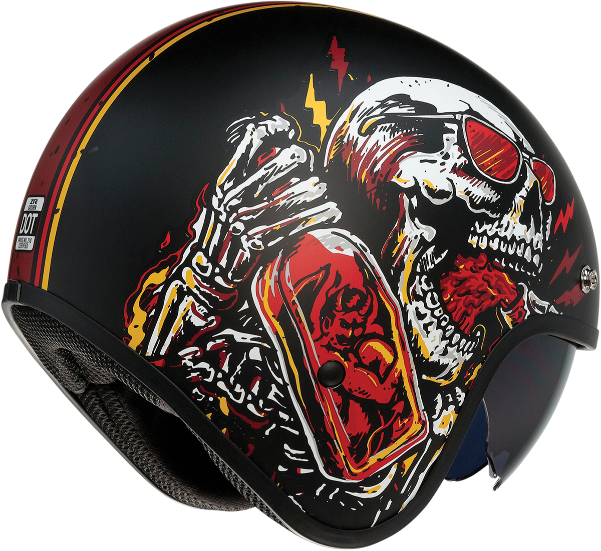 Z1R Saturn Helmet - Devil Made Me - Black/Red - XS 0104-2816