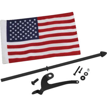 SHOW CHROME Flag Pole - Left - Black - Can-Am RT/F3
