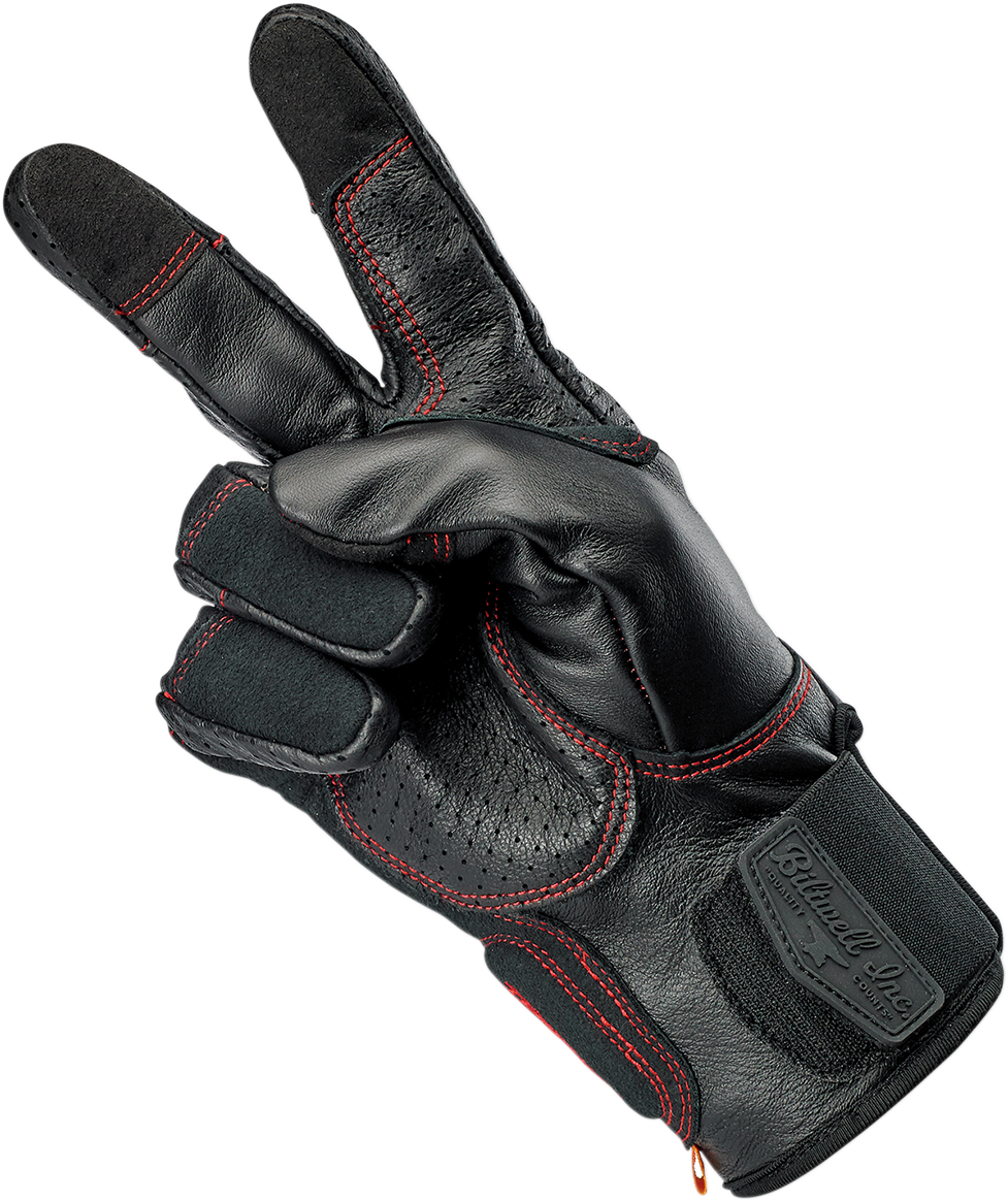 BILTWELL Borrego Gloves - Redline - Large 1506-0108-304