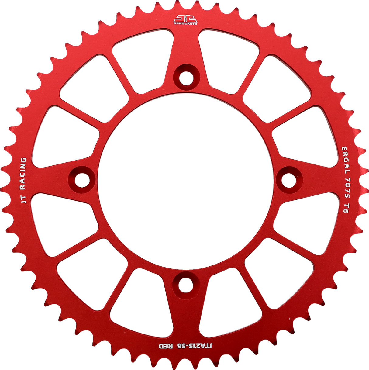 JT SPROCKETS Rear Sprocket - Honda - Red - 56 Tooth JTA215.56RED