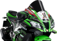 PUIG HI-TECH PARTS Race Windscreen - Black - Kawasaki 9849N