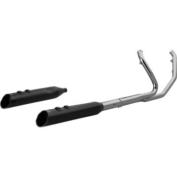 KHROME WERKS 2-into-2 Icon-SR Exhaust System - Black - Without End Caps - M8 Touring 200103-SR