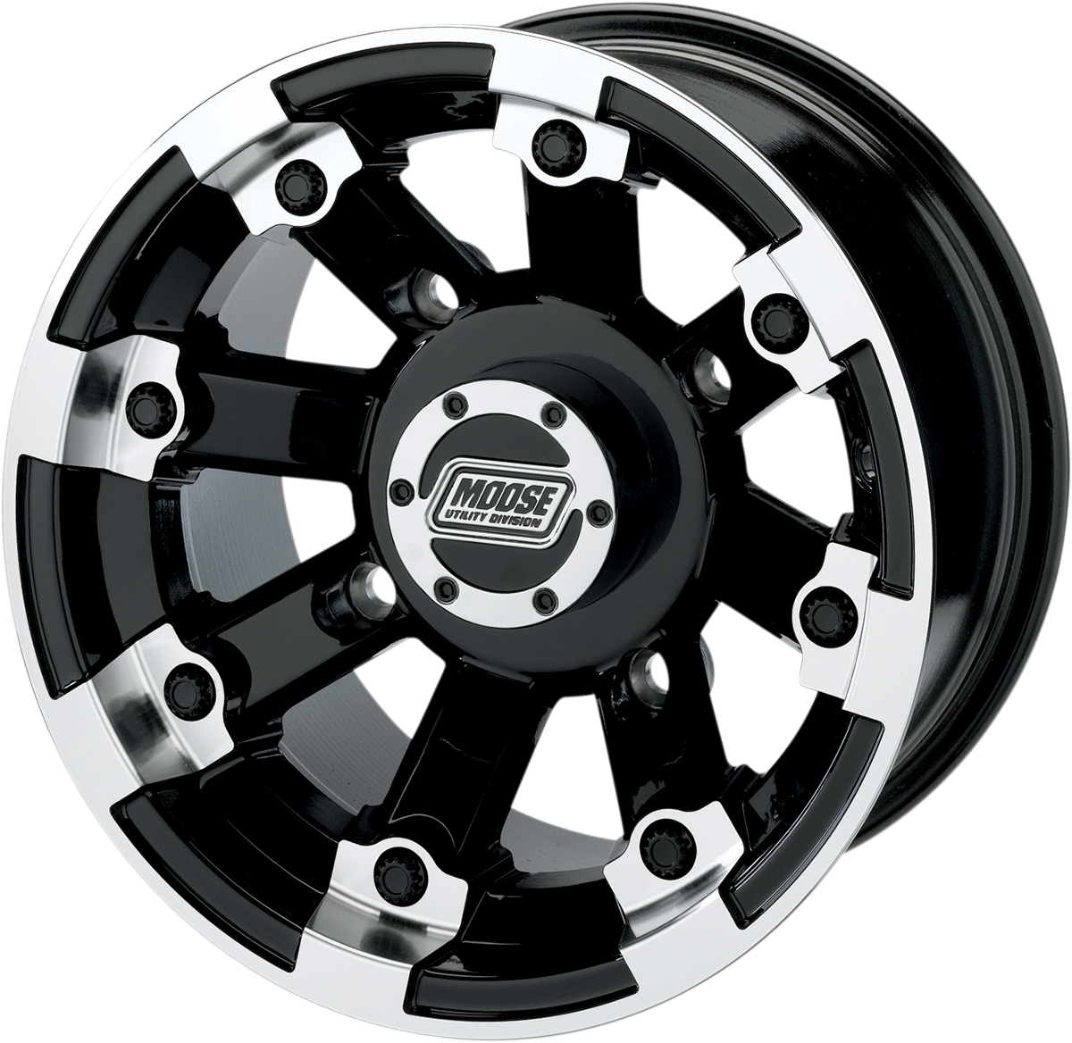 MOOSE UTILITY Wheel - 393X - Front - Black - 12x7 - 4/156 - 4+3 393127156GBML4