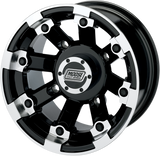 MOOSE UTILITY Wheel - 393X - Front - Black - 12x7 - 4/110 - 4+3 393127110GBML4