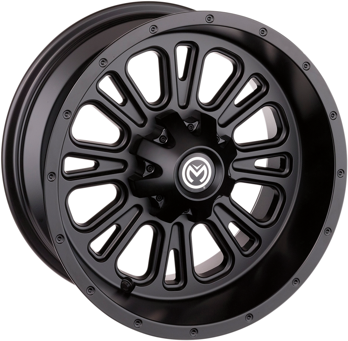 MOOSE UTILITY Wheel - 399X - Rear - Black - 12x8 - 4/156 - 4+4 399MO128156MB4