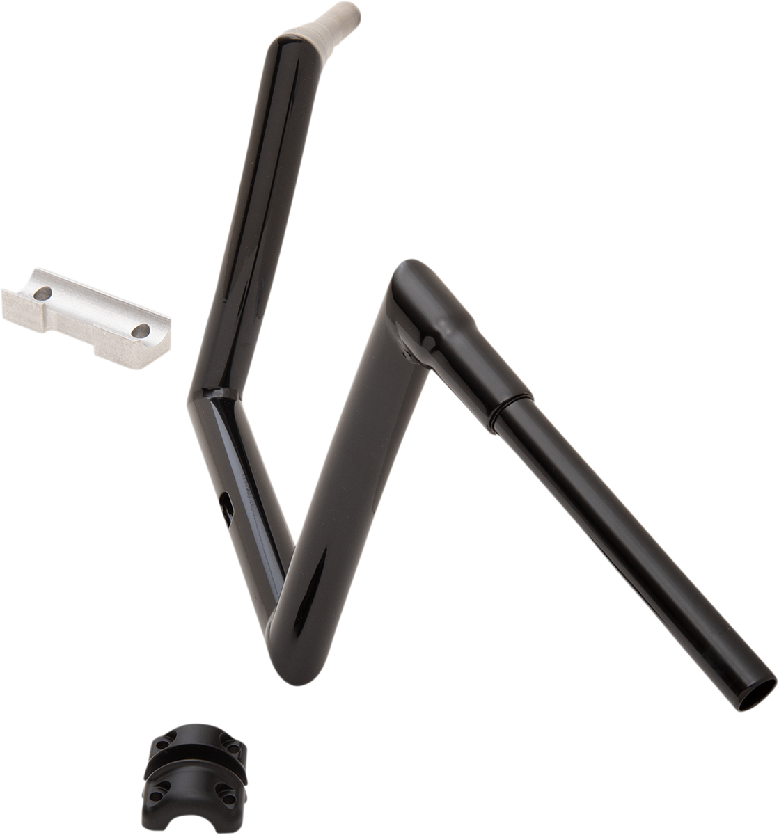 TODD'S CYCLE Handlebar - 1-1/2" Strip - Touring - 10" - Gloss Black 0601-5198