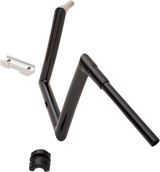 TODD'S CYCLE Handlebar - 1-1/2" Strip - Touring - 10" - Gloss Black 0601-5198