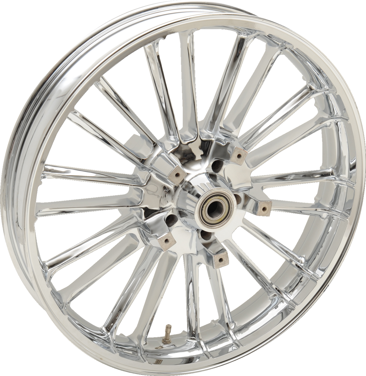 COASTAL MOTO Front Wheel - Atlantic 3D- Dual Disc/ABS - Chrome - 21"x3.50" 3D-ATL213CHABST