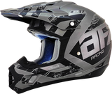 AFX FX-17Y Helmet - Attack - Frost Gray/Matte Black - Large 0111-1398