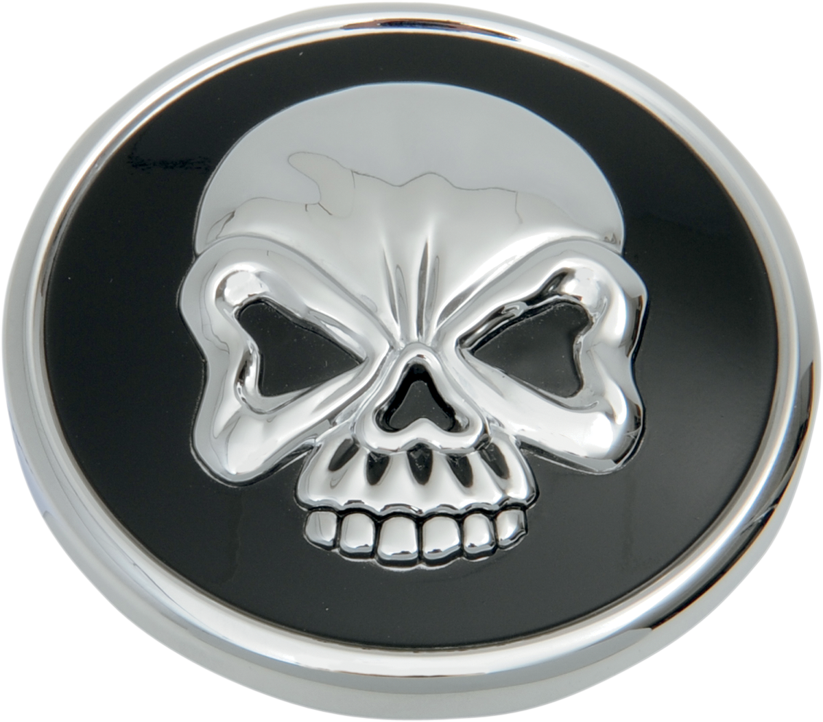 DRAG SPECIALTIES Gas Cap - Non-Vented Screw-In Skull 12717