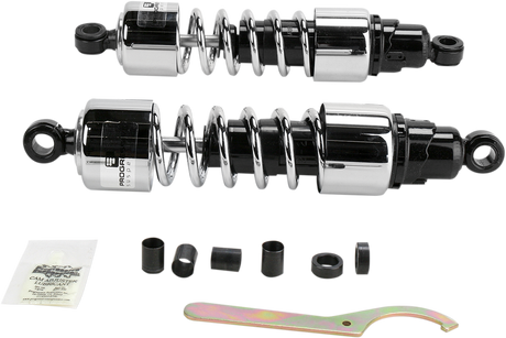 PROGRESSIVE SUSPENSION 412 Cruiser Series Shocks - Chrome - 12" - Standard 412-4229C