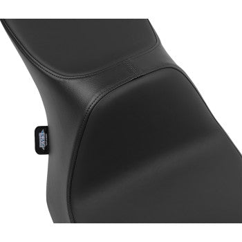 DRAG SPECIALTIES Predator III 2-Up Seat - Smooth - Solar Leather - FLT/FLH '23-'24 0801-1934