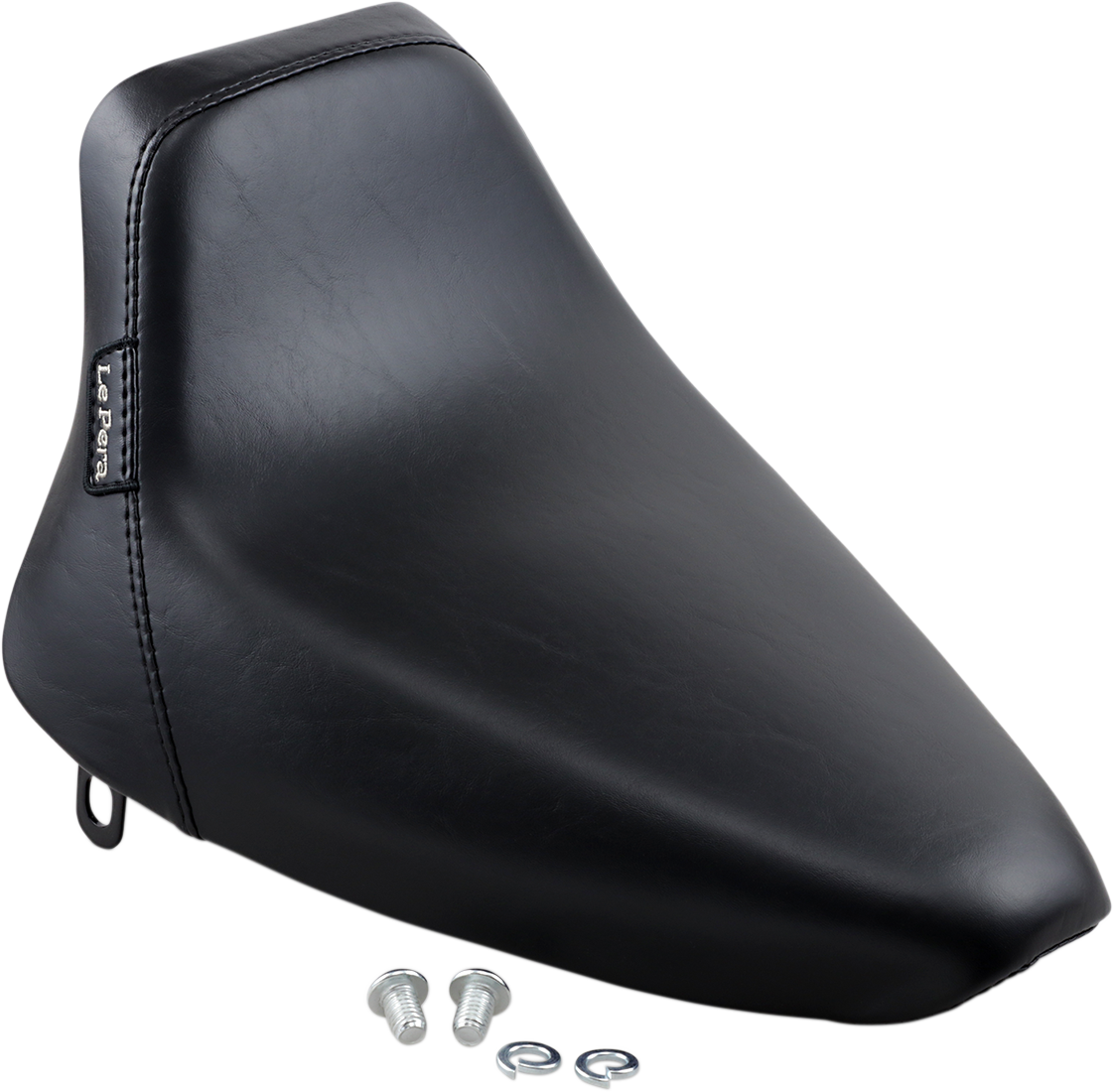 LE PERA Bare Bones Solo Seat - Smooth - Black - Softail LN-007