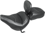 MUSTANG Max Profile Solo Touring Seat - with Driver Backrest - Black - Original - FLHC/FLDE 79330