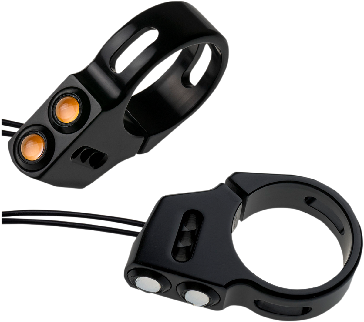 JOKER MACHINE Rat Eye LED Turn Signals - 39 mm - Black 05-200-1B