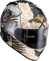 Z1R Warrant Helmet - Sombrero - White/Gold - XS 0101-14164