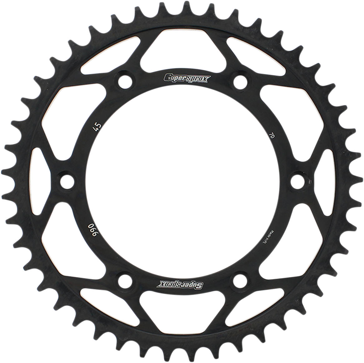 SUPERSPROX Steel Rear Sprocket - 45 Tooth RFE-990-45-BLK