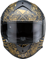 Z1R Warrant Helmet - Sombrero - Black/Gold - Large 0101-14173