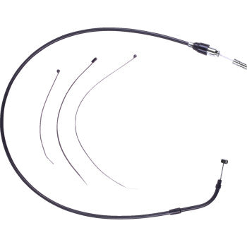 DRAG SPECIALTIES Quick Connect Clutch Cable - Upper - Black/Black 0652-3190