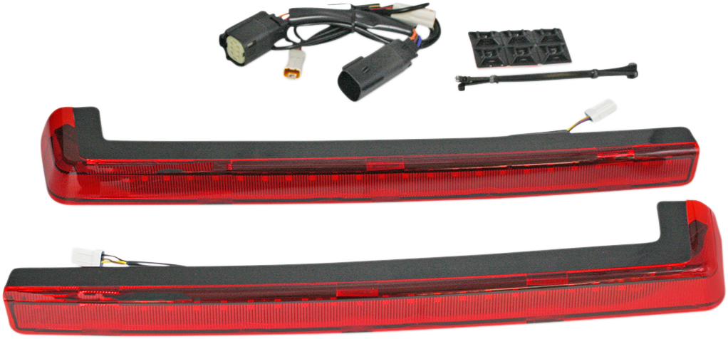 CUSTOM DYNAMICS LED Run/Brake/Turn Tour-Pak® Arms - Red Lens - 14+ PB-TP-ARM-14R