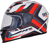 AFX FX-99 Helmet - Recurve - Pearl White/Red - Medium 0101-11127