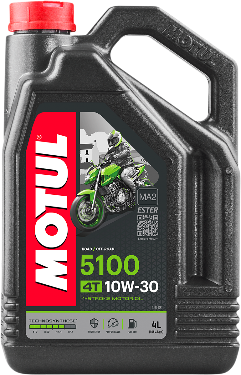 MOTUL 5100 4T Synthetic Blend Oil - 10W-30 - 4L 104063