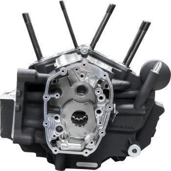 S&S CYCLE Crankcase - MK-Series "B" - Black - M8 Softail 2018-2024 310-1326