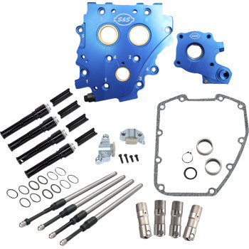 S&S CYCLE Cam Chest Kit without Cams - Chain Drive - Oil Cooled - Black Pushrods - Twin Cam 310-1272