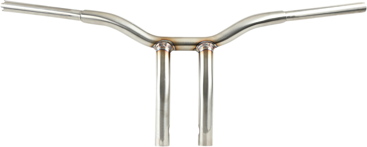 LA CHOPPERS Handlebar - Kage Fighter - One Piece - Bent - 10" - Stainless Steel LA-7338-10SS