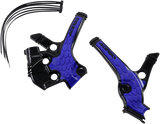 ACERBIS X-Grip Frame Guards - Black/Blue N/F 22 YZ85 2736391004