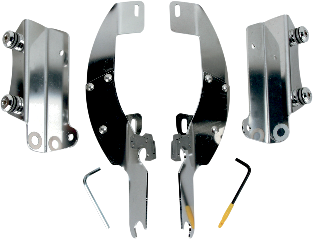 MEMPHIS SHADES Batwing Trigger Lock Mounting Kit - Nomad - Polished MEK1947