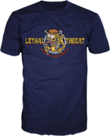 LETHAL THREAT Skool of Hard Knocks T-Shirt - Blue - 5XL LT20896-5XL