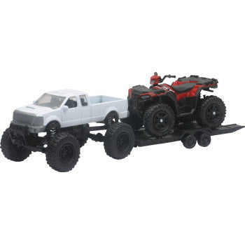 New Ray Toys Pick Up w/ Polaris Sportsman XP1000 - Black/White/Red 50086