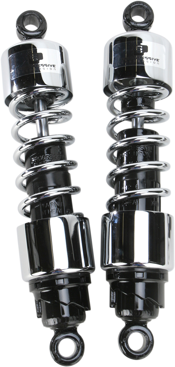 PROGRESSIVE SUSPENSION Shocks - 412 Cruiser Series - Chrome - 12.5" - Standard 412-4250C