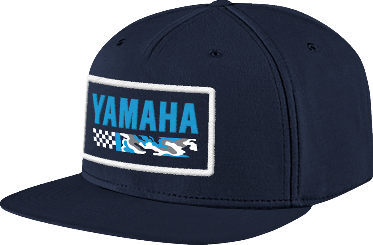 YAMAHA APPAREL Yamaha Racing Hat - Flat Bill - Camo Blue NP21A-H3239