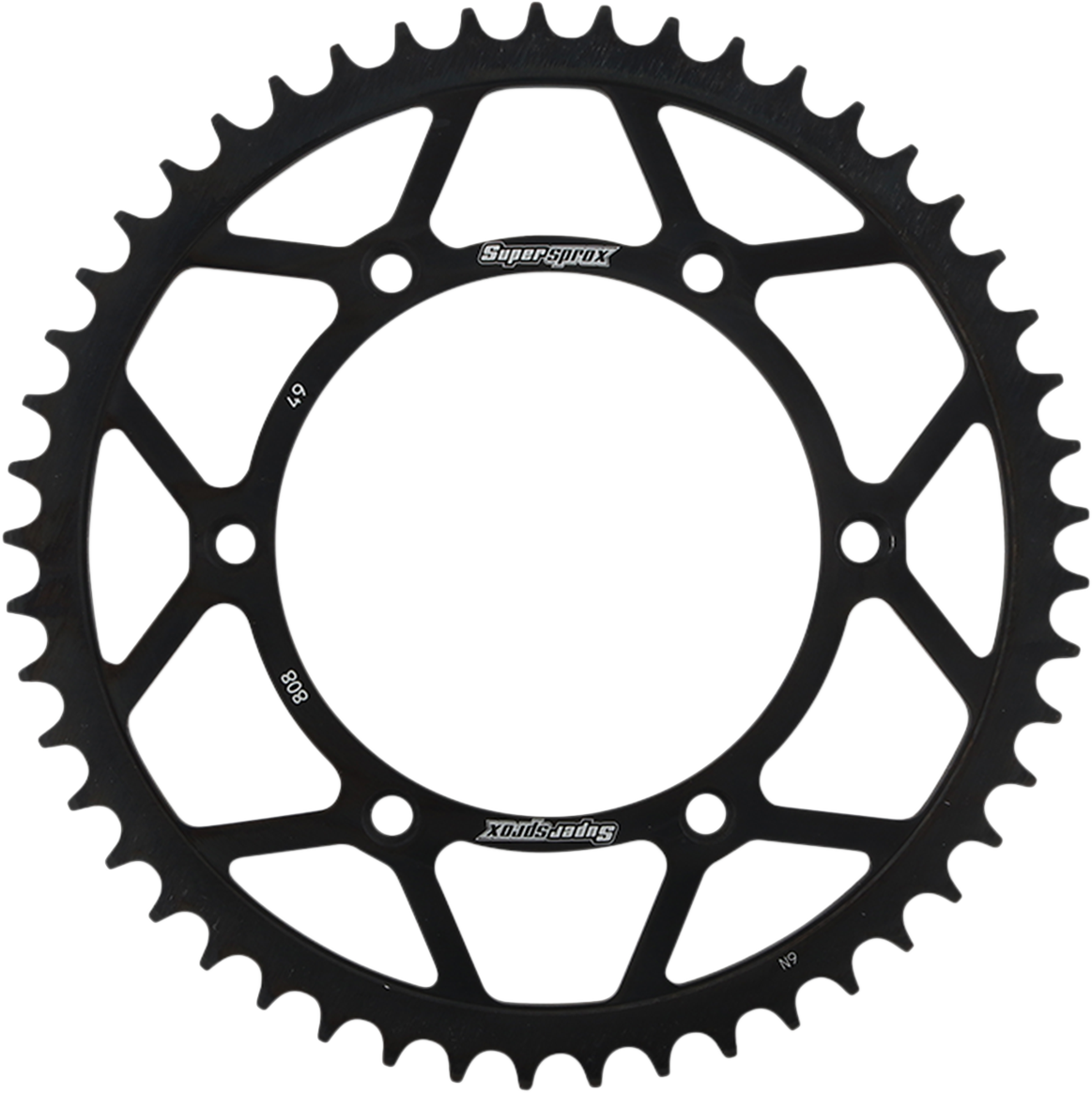 SUPERSPROX Steel Rear Sprocket - 49 Tooth RFE-808-49-BLK