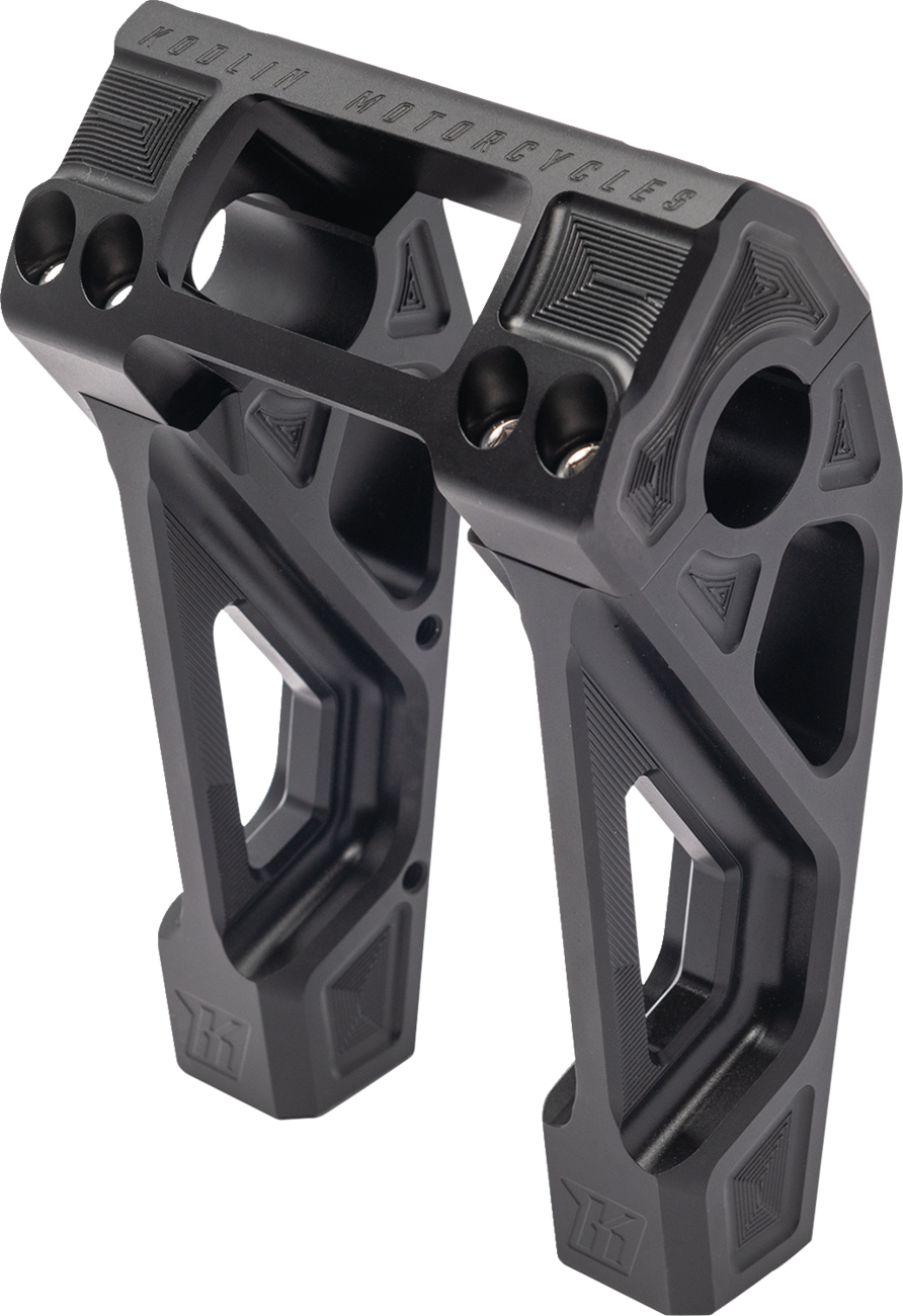 KODLIN MOTORCYCLE Risers - Fastback - 6" - Black K55123