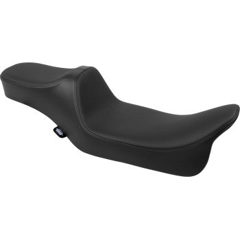 DRAG SPECIALTIES Predator III Seat - Extended Reach - Smooth - Black Solar Leather - FLH/FLT '08-'24 0801-1926