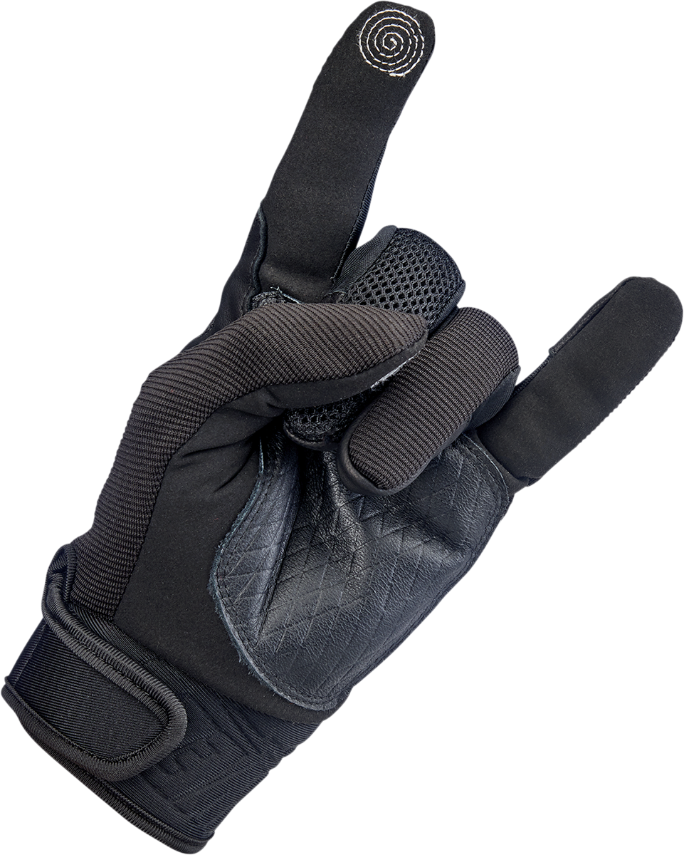 BILTWELL Baja Gloves - Black Out - Medium 1508-0101-303