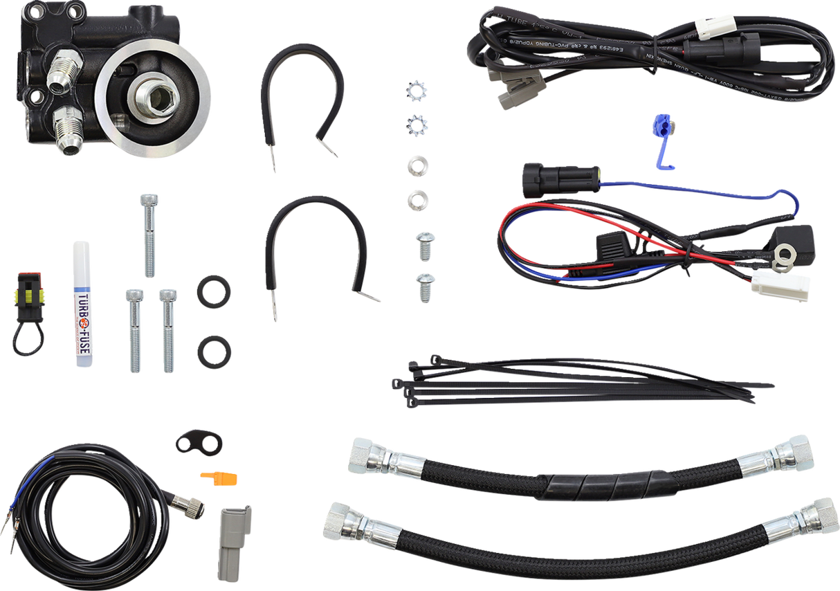 ULTRACOOL Oil Cooler Kit - Naked - Indian - Black IN-1N