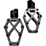 KODLIN USA NXL Footpegs - Black w/ Stainless Steel Cover K73255