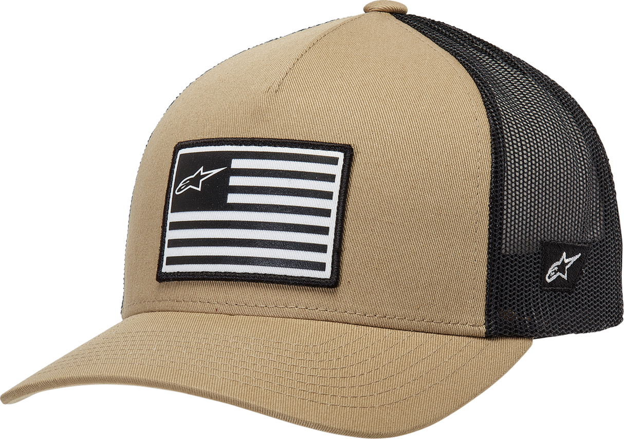 ALPINESTARS Flag Snapback Hat - Sand/Black - One Size 1211810132310OS