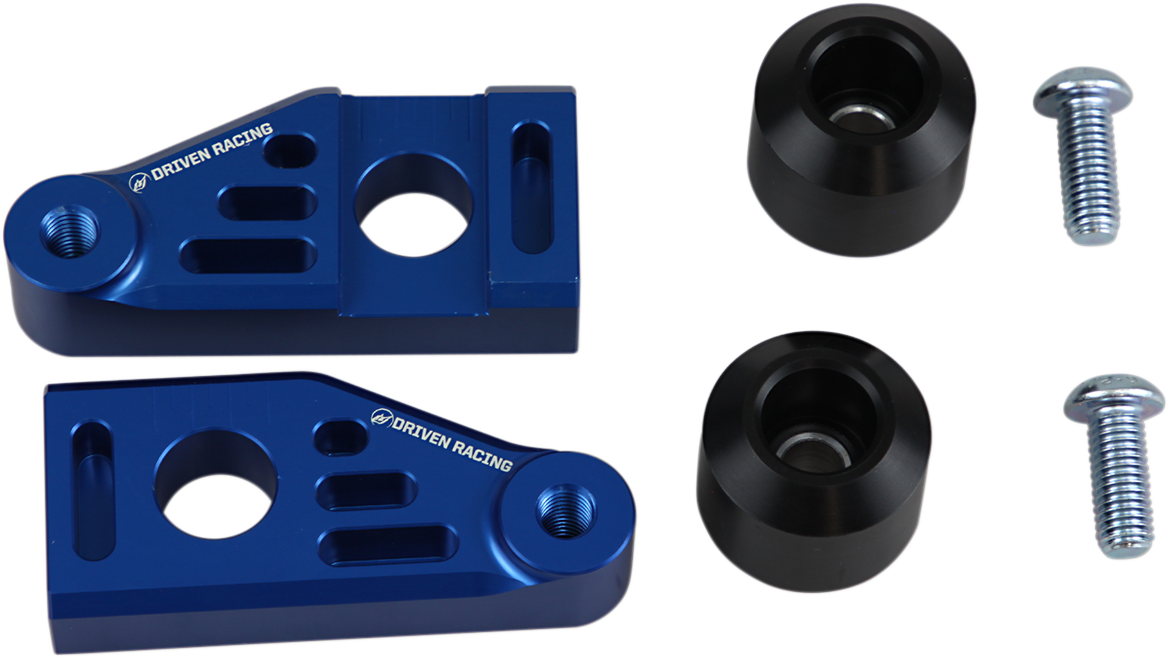 DRIVEN RACING Axle Block Sliders - Yamaha FZ-9 - Blue DRAX-121-BL