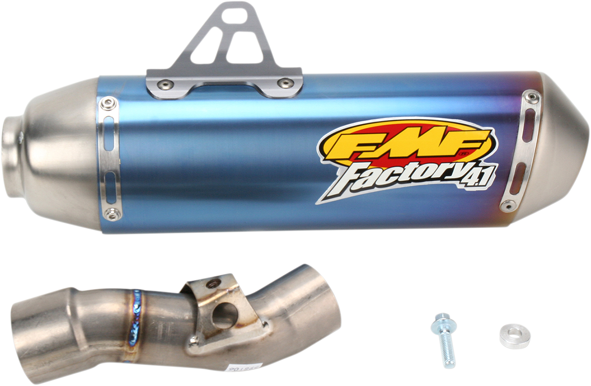 FMF Factory 4.1 Muffler - Anodized Titanium 041291 1821-0547