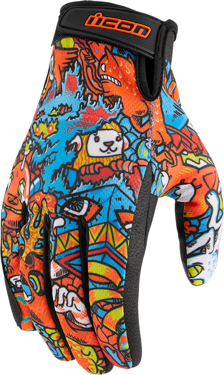 ICON Hooligan™ Redoodle Gloves - Blue - 3XL 3301-4425