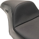 SLYFOX Seat - Black Logo - Smooth Vinyl - Carbon Fiber - FL '97-'07  0801-1612