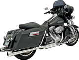 BASSANI XHAUST Megaphone Mufflers - Chr/Pol - Tapered - Performance Baffle FLH-517L