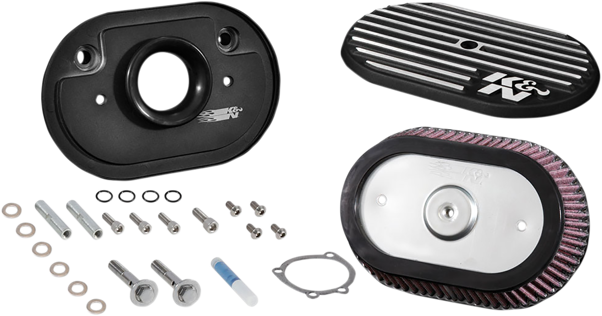 K & N Side Draft Intake Kit - Black - Softail/Dyna RK-3953